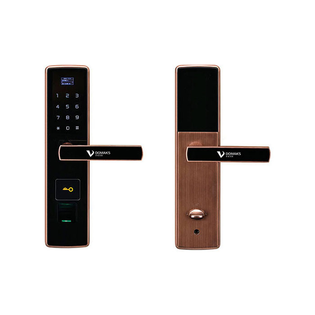 多麥克斯智能鎖 直板指紋密碼鎖 不銹鋼防盜門智能鎖