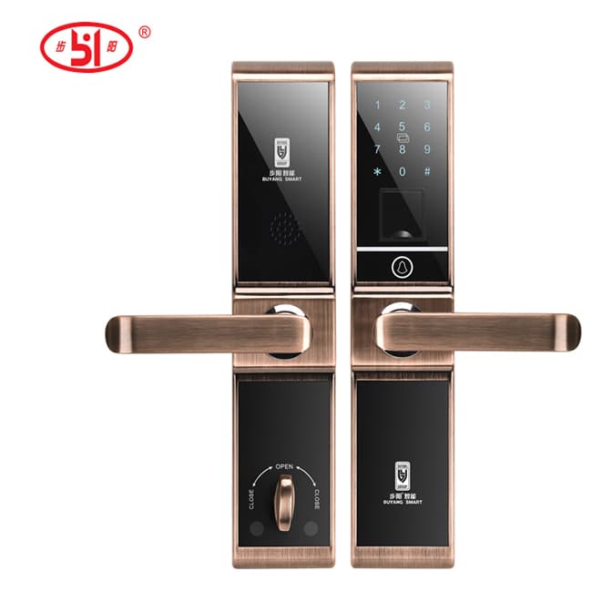 步陽指紋鎖 家用防盜門智能鎖BY-ZN03