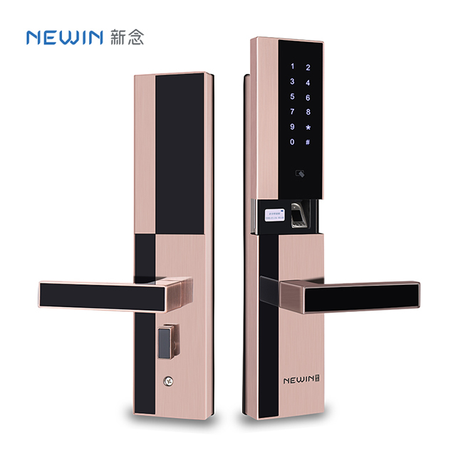 新念智能鎖 滑蓋指紋鎖 家用防盜電子密碼鎖