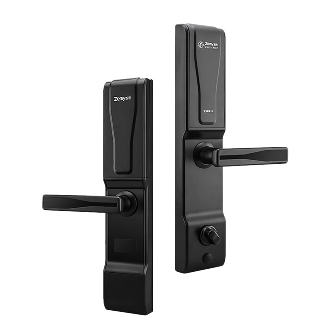 智密智能鎖 經(jīng)典黑滑蓋指紋鎖密碼鎖刷卡鎖H6