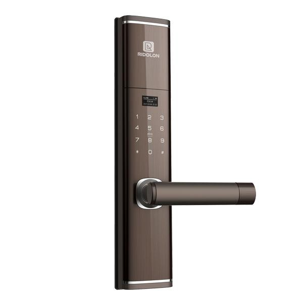 瑞東隆智能鎖 咖啡紅致愛指紋密碼鎖S9