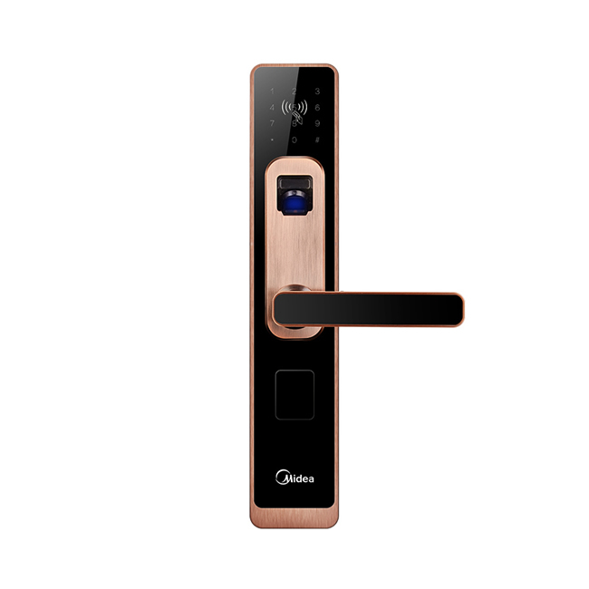 美的指紋鎖 家用防盜門感應鎖密碼鎖