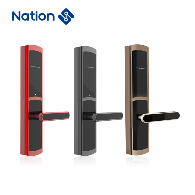 國民安全智能鎖 V5虛位密碼鎖家用指紋鎖