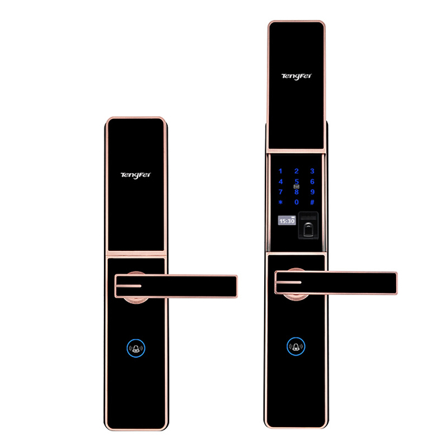 騰飛指紋鎖 家用辦公室內臥室房門大門電子防盜門鎖
