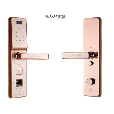約克智能鎖 YK8/8s電鍍工藝智能鎖