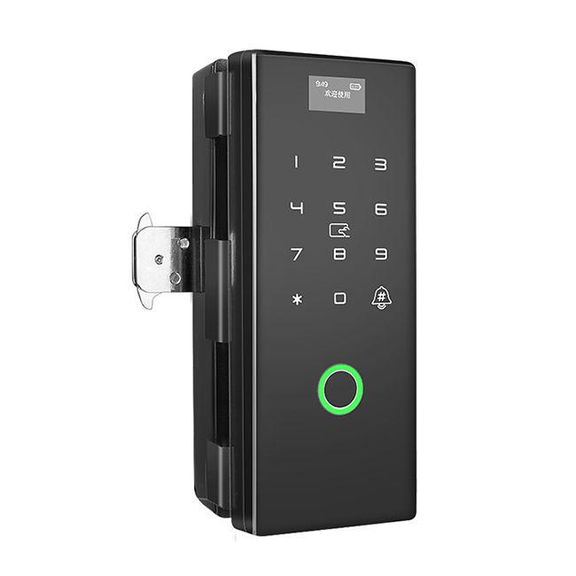 百蒙智能鎖 辦公室免開孔玻璃門指紋鎖