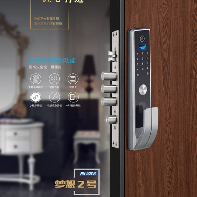 安源智能鎖 夢(mèng)想2號(hào)時(shí)尚指紋密碼鎖