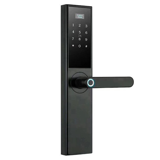 梵歌指紋鎖 026防盜大門鎖防貓眼鎖把手指紋鎖