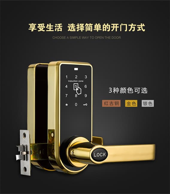 奧冠智能鎖 公寓家用智能電子感應密碼電子鎖