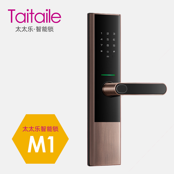 太太樂智能鎖 M1時(shí)尚直板密碼指紋鎖