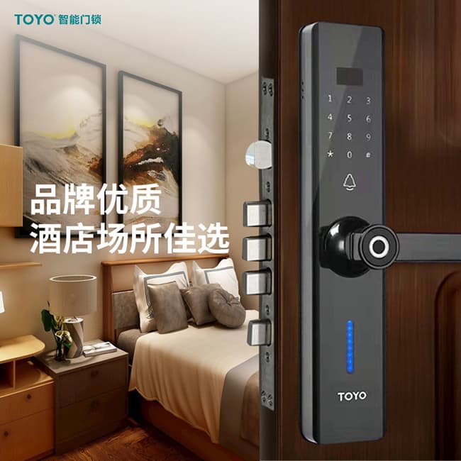 TOYO智能門鎖C5時尚平板虛位密碼智能鎖