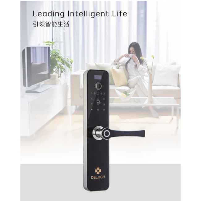 德洛克智能鎖 D7直板指紋密碼鎖