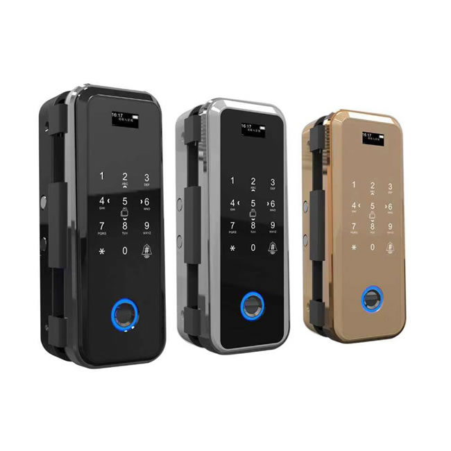 愛瑪臣智能鎖 玻璃門鎖指紋鎖密碼鎖