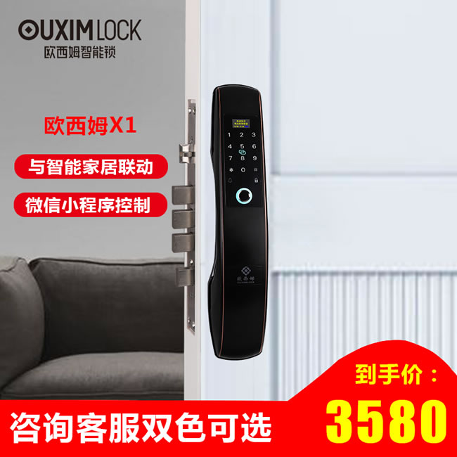 歐西姆智能鎖 X1全自動(dòng)家用防盜門密碼鎖