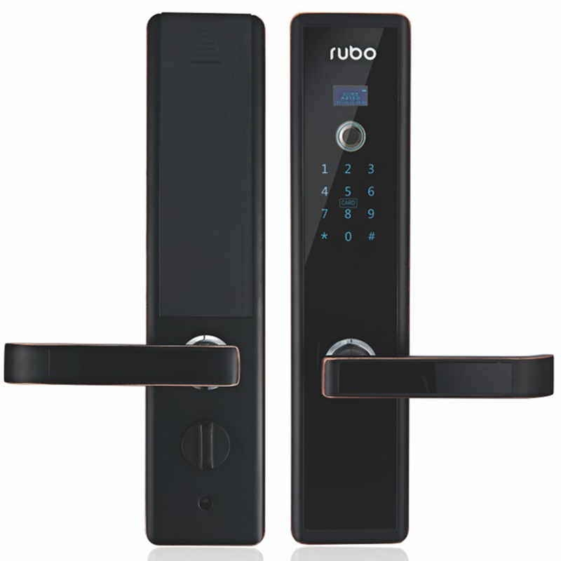 鹿博智能鎖 R-6011家用全自動指紋密碼鎖