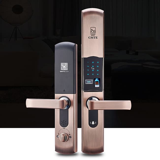 高美帝智能鎖 M2自動滑蓋指紋密碼智能鎖