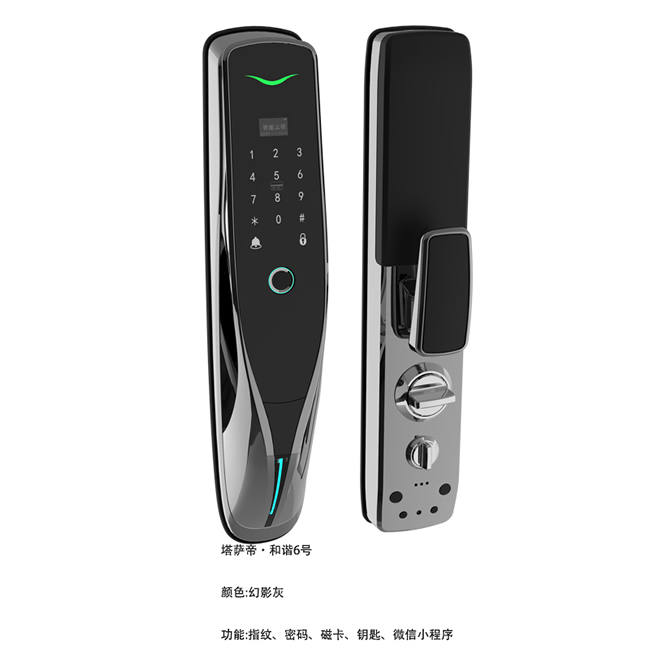 塔薩帝智能鎖 和諧6號家用全自動推拉式智能鎖
