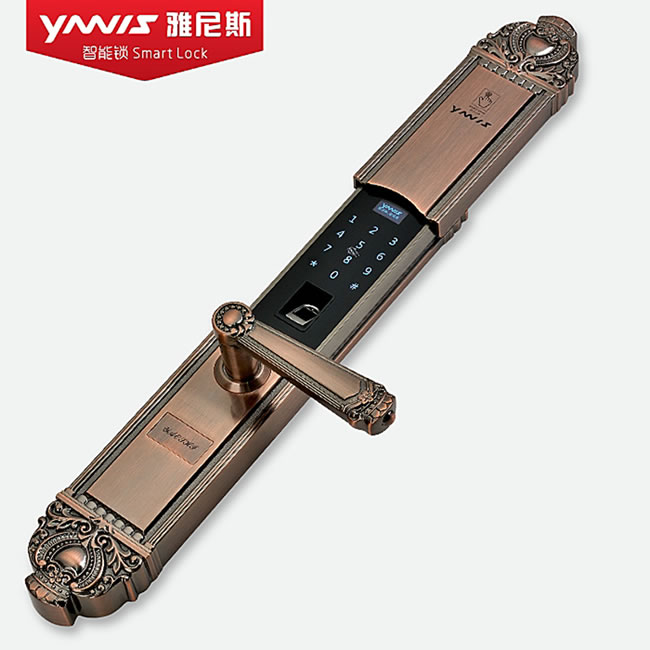 雅尼斯智能鎖 818A指紋密碼防盜鎖