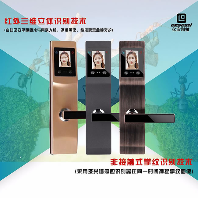 億宸智能鎖 C13智能人臉掌紋門鎖