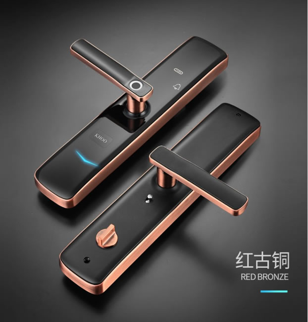 韓后智能鎖 KH-102一握開(kāi)指紋鎖防撬報(bào)警智能鎖