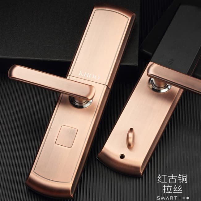 韓后智能鎖 KH-302自動(dòng)下滑蓋指紋鎖智能鎖