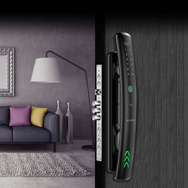 韓后智能鎖 KH-608全自動(dòng)指紋鎖智能鎖