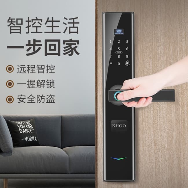 韓后智能鎖 T-101一握開(kāi)指紋鎖防撬報(bào)警智能鎖