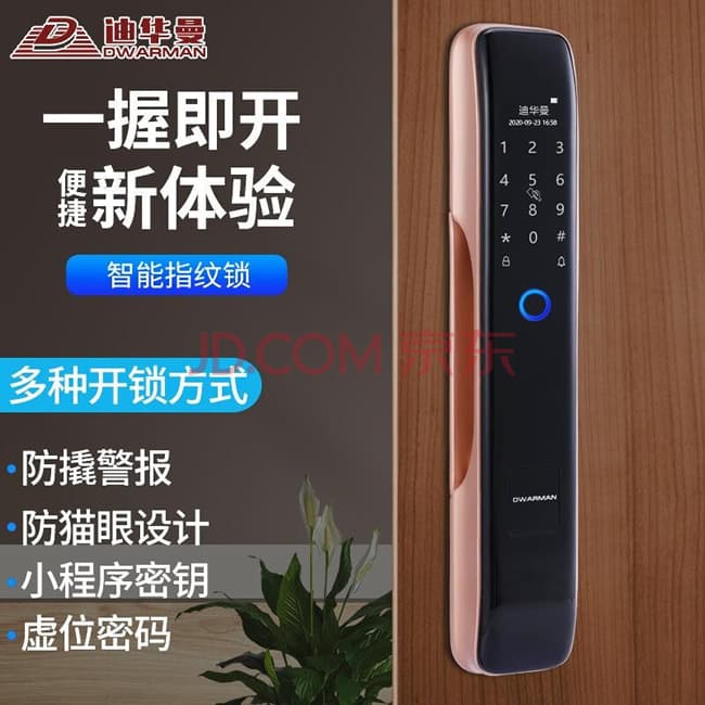 迪華曼智能鎖 家用防盜門全自動密碼鎖