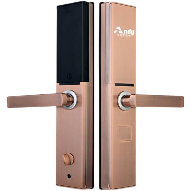 安迪智能鎖 T6全自動(dòng)滑蓋電子鎖