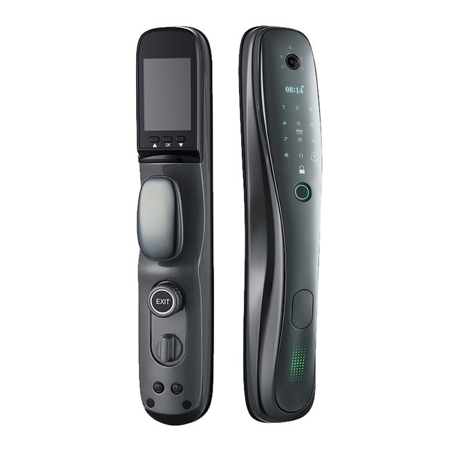 科沃迪智能鎖 D9家用防盜門可視后屏帶監控攝像頭鎖