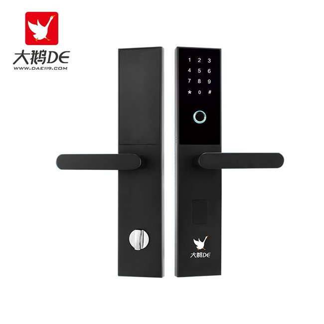 大鵝智能鎖 時尚直板家用防盜門密碼鎖