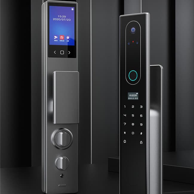 魅指3D雙目人臉識(shí)別智能鎖 刷臉秒開(kāi)無(wú)感開(kāi)門(mén)