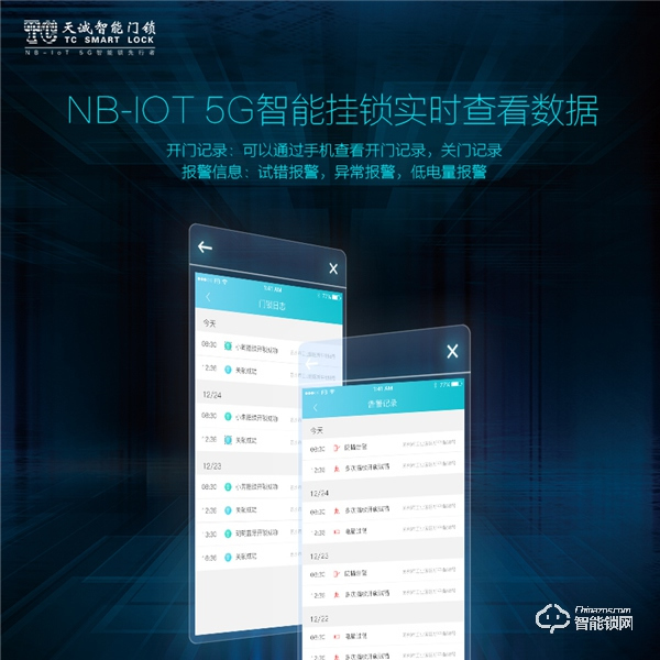 黑科技 || 天誠重磅發布NB-IoT 5G智能掛鎖