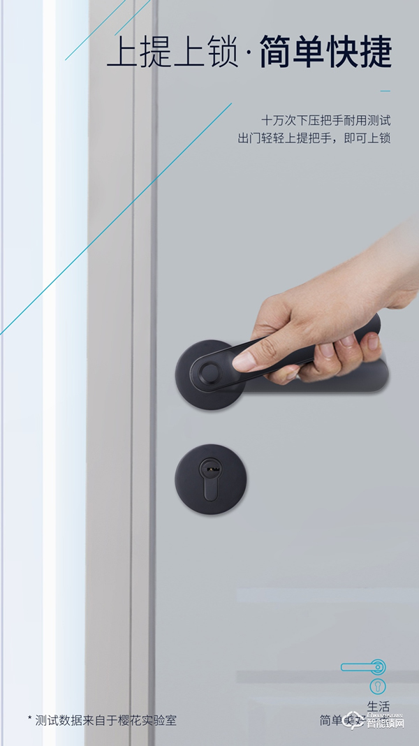 【房門新寵·簡(jiǎn)約之選】櫻花DZ-7003分體室內(nèi)門智能鎖 新品上市