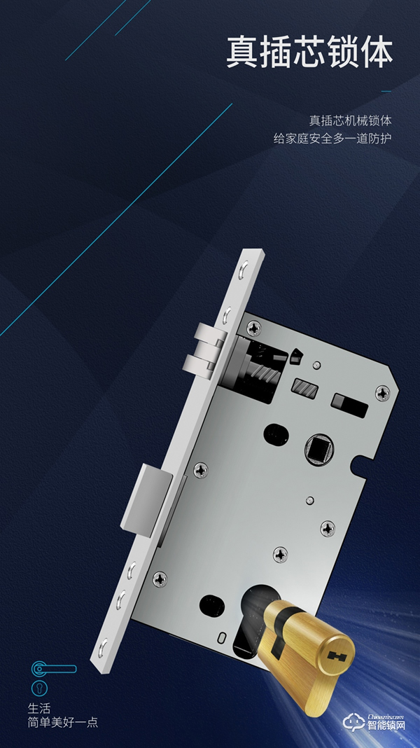 【房門新寵·簡(jiǎn)約之選】櫻花DZ-7003分體室內(nèi)門智能鎖 新品上市