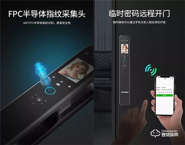 皇家金盾S500人臉識別+貓眼全自動智能鎖新品發布