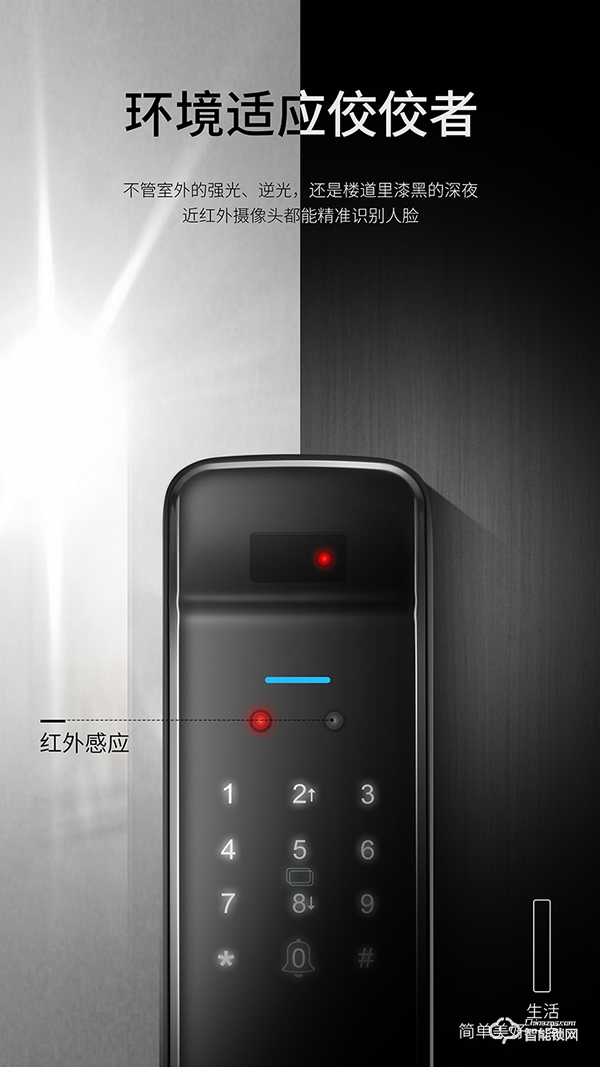 櫻花R9——3D人臉識別全自動智能鎖，解鎖刷臉開鎖新征程