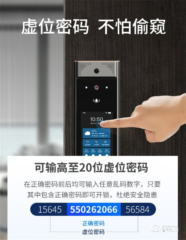 萬佳安F5智能鎖，N種鎖定方式，讓家像保險庫一樣安全