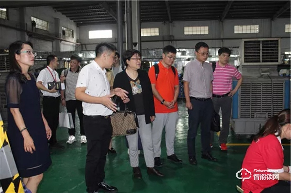 中國智能鎖行業考察行之走進櫻花指紋鎖