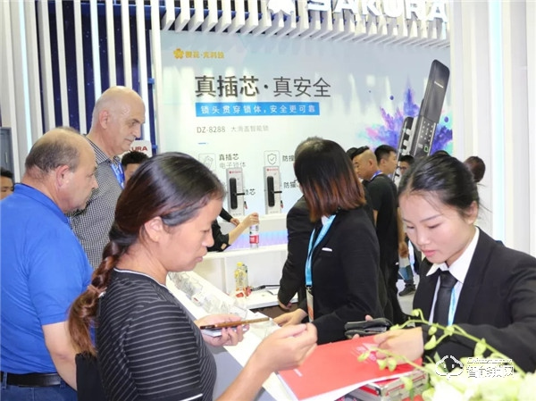 直擊安博會 | 櫻花指紋鎖展會現場精彩瞬間