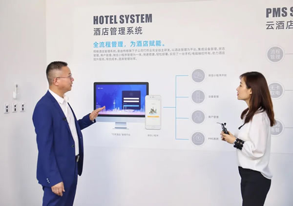 廣東電視臺《風云粵商》欄目走進智能門鎖知名企業楊格智控