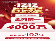 德施曼雙12再獲全網(wǎng)第一，4千元高端3D人臉視頻鎖R8爆賣奪天貓銷冠