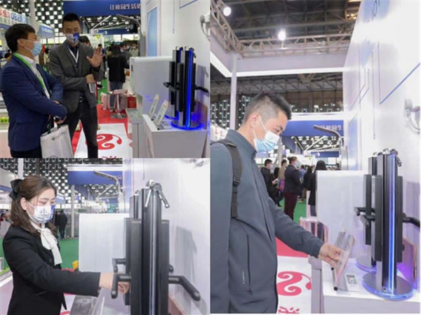 掌門物聯(lián)聯(lián)網(wǎng)型智能門鎖全新產品理念亮相CCLE2021后勤展，人氣爆棚！