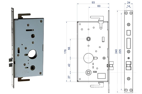 安裝智能鎖如何測量鎖體尺寸？