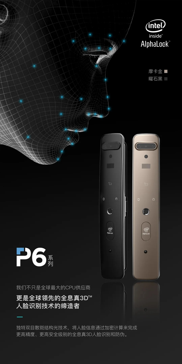 全球科技巨頭Intel入局3D人臉鎖市場，為行業帶來全新變革！