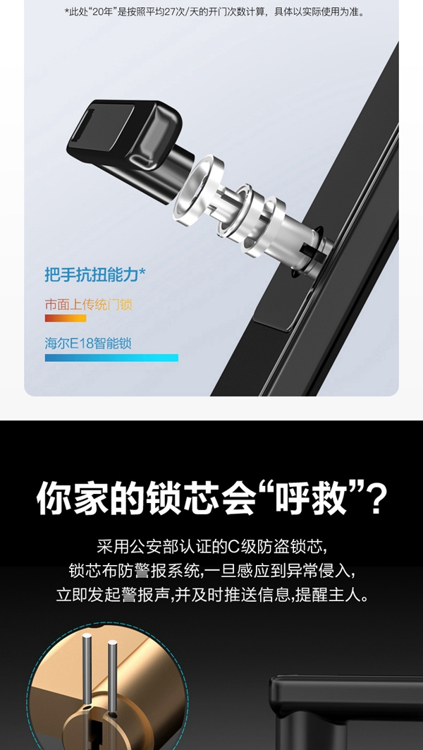 海爾智能門鎖E18：真智能 真品質