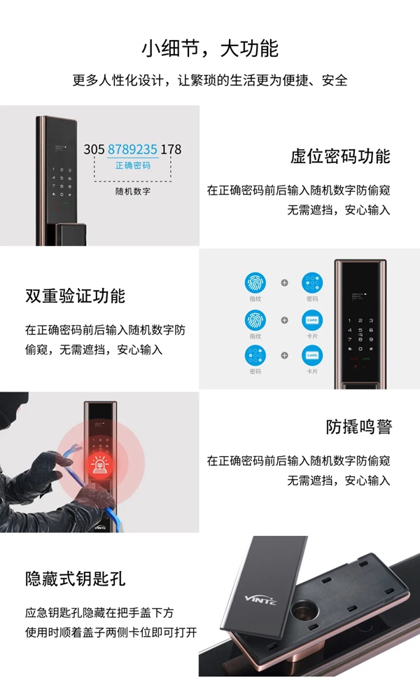 因特智能鎖新品成團上市，因特唯5獨尊