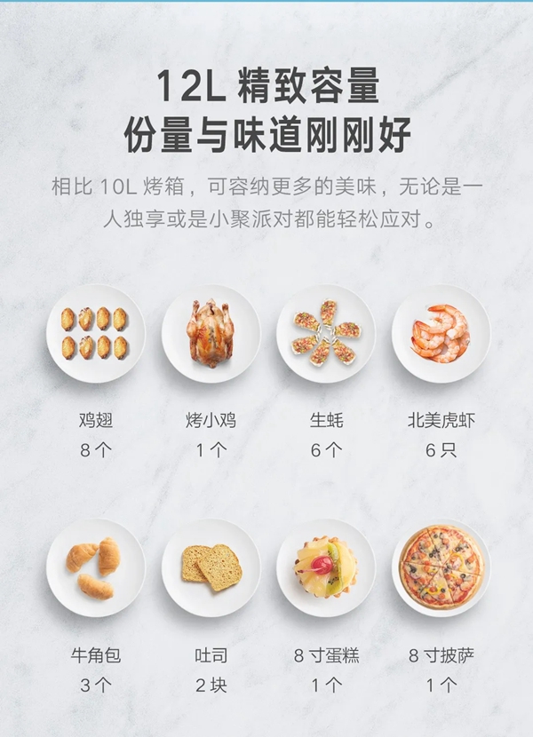 云米全屋互聯(lián)網(wǎng)家電電烤箱12L迷你款