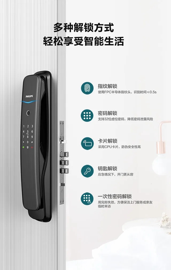 飛利浦智能鎖DDL702E 輕松享受智能生活