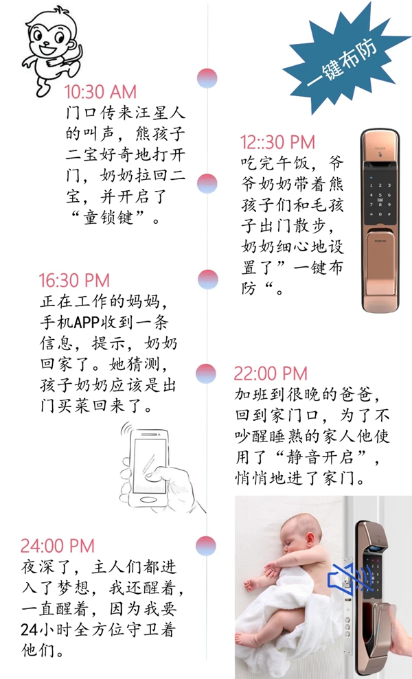 曼亞智能鎖：曼亞“鎖”星人的一天